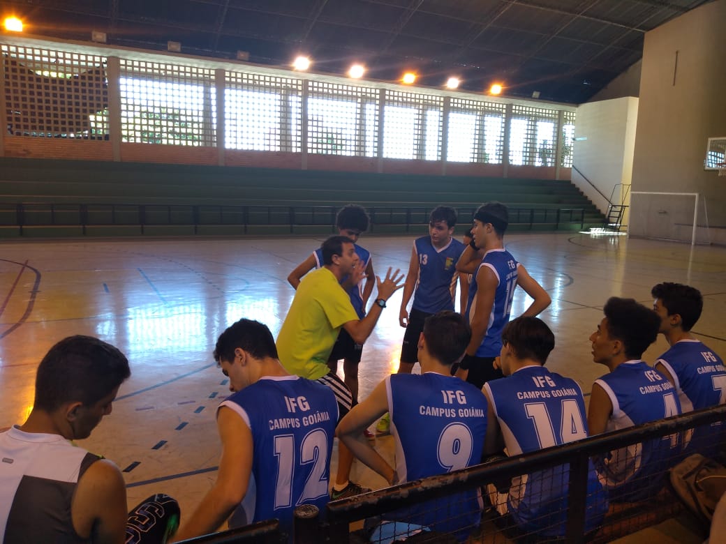 Parte da delegação de atletas do IFG - Câmpus Goiânia que irá disputar o JIF Goiás 2019.